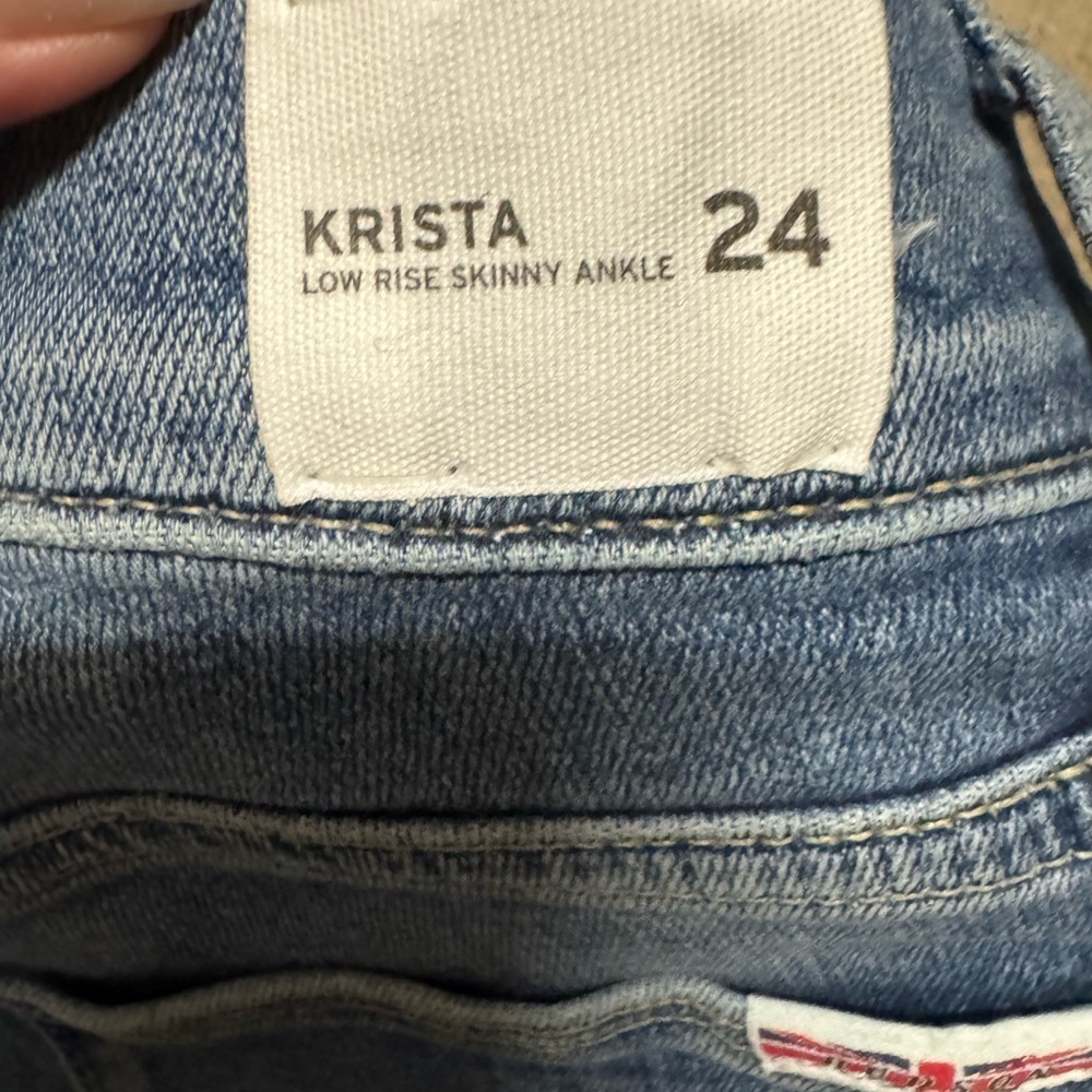 HUDSON KRISTA LOW RISE SKINNY JEANS - Picture 4 of 4